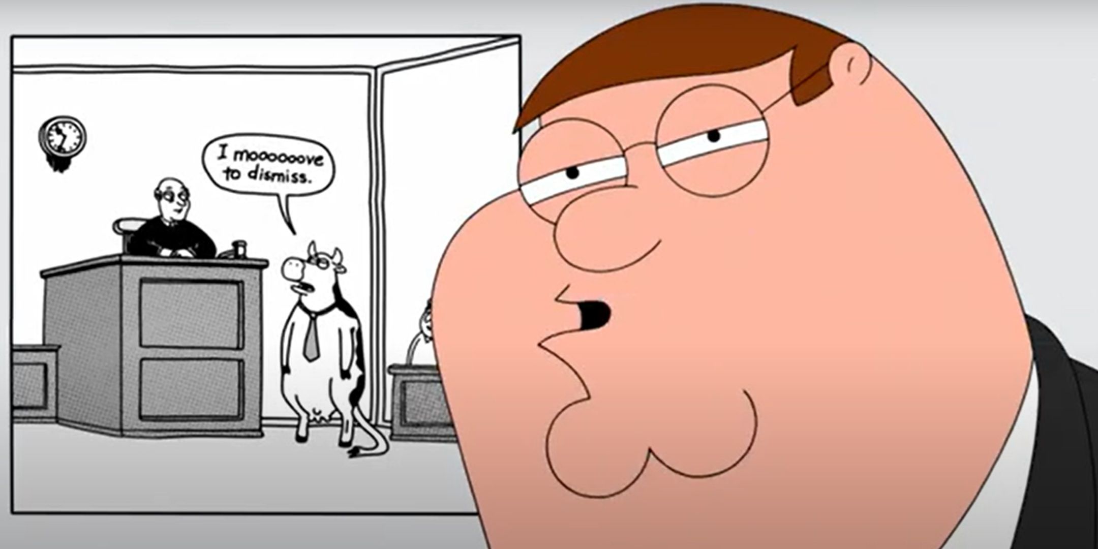 Peter explaining how he did a Far Side